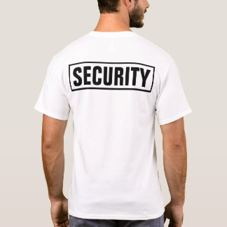 Custom Personalized Security T-Shirt
