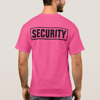 Custom Personalized Security T-Shirt