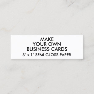 Custom Personalized SEMI GLOSS Slim Business Cards