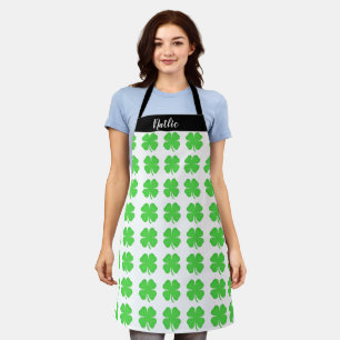 Custom Personalized Shamrock Aprons #mothersday