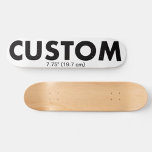 Custom Personalized Skateboard Deck 7.75" (19.7cm)<br><div class="desc">Make,  design,  create your own custom Skateboard Deck - 7 3/4" (19.685 cm). Add wheels and trucks option. Personalized skateboard made of 7-ply premium USA Maple,  gift for a skateboarder and for birthday,  Christmas gifts,  wedding favours,  and promotional sports business,  school,  and college recreation.</div>