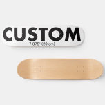 Custom Personalized Skateboard Deck 7.875" (20cm)<br><div class="desc">Make,  design,  create your own custom Skateboard Deck - 7 7/8" (20 cm). Add wheels and trucks option. Personalized skateboard made of 7-ply premium USA Maple,  gift for a skateboarder and for birthday,  Christmas gifts,  wedding favours,  and promotional sports business,  school,  and college recreation.</div>