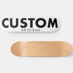 Custom Personalized Skateboard Deck 8.5" (21.6cm)<br><div class="desc">Make,  design,  create your own custom Skateboard Deck - 8 1/2" (21.6 cm). Add wheels and trucks option. Personalized skateboard made of 7-ply premium USA Maple,  gift for a skateboarder and for birthday,  Christmas gifts,  wedding favours,  and promotional sports business,  school,  and college recreation.</div>