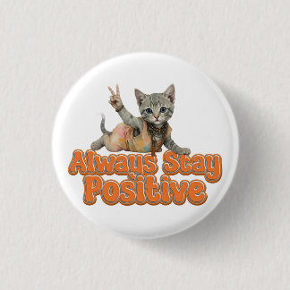 Custom Personalized Sloth Peace Hippie 1 Inch Round Button
