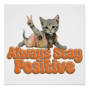 Custom Personalized Sloth Peace Hippie Poster