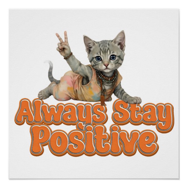 Custom Personalized Sloth Peace Hippie Poster (Front)