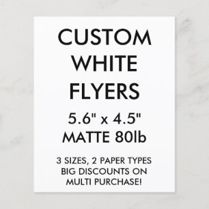 Custom Personalized Small 5.6"x4.5" Glossy Flyers