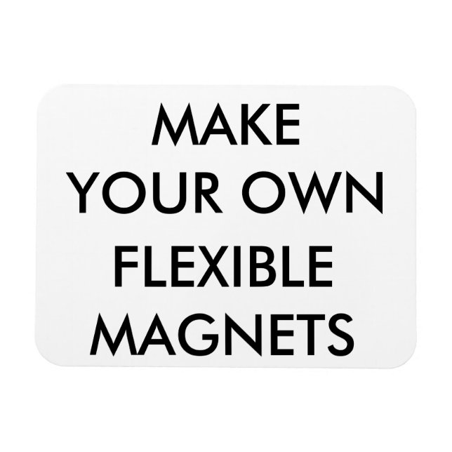 Custom Personalized Small Flexible Fridge Magnet (Horizontal)