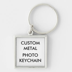 Custom Personalized Small Square Photo Keychain