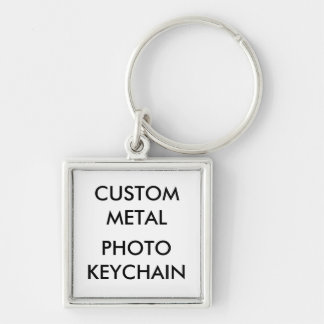 Custom Personalized Small Square Photo Keychain