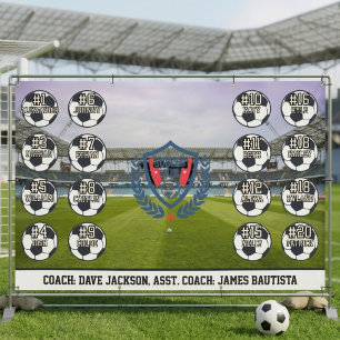 Custom Personalized Soccer Football Team Banner