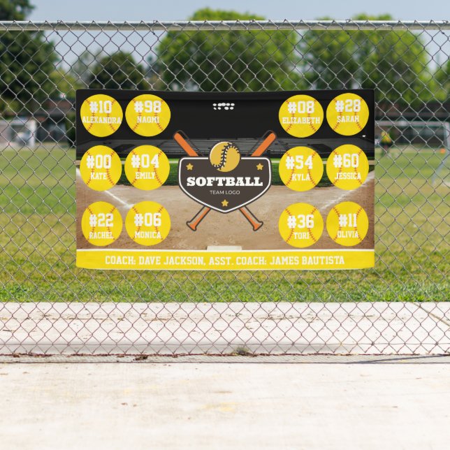 Custom Personalized Softball Banner Ideas Team (Insitu)
