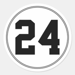 Custom Personalized Sports Number Jersey Sticker