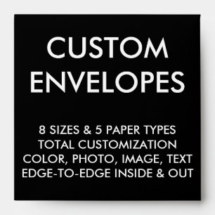 Custom Personalized Square Envelope Blank Template