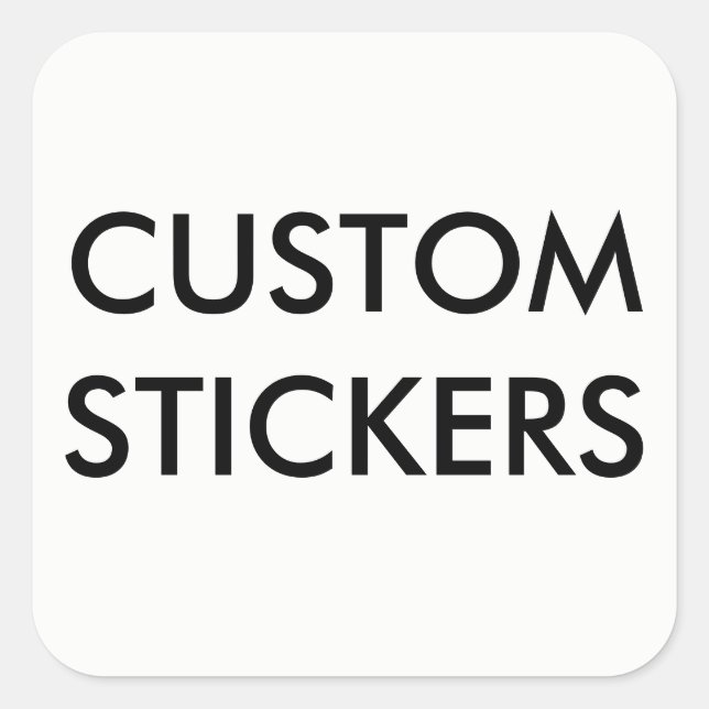 Custom Personalized Square Stickers Blank (Front)