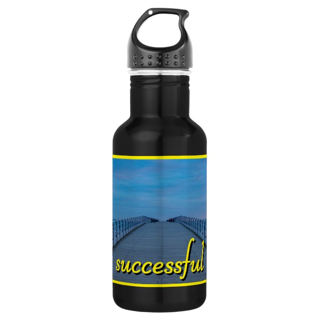 Custom Personalized Stainless Steel Water Bottle (Front)