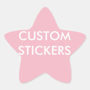 Custom Personalized Star Stickers Blank Template