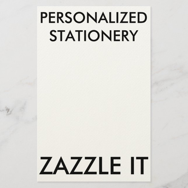 Custom Personalized Stationery Blank Template (Front)