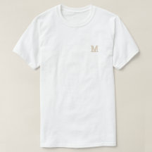 Custom Personalized T-Shirt with initial 
