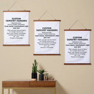 Custom Personalized TAPESTRY HANGERS 26"x36" (x3)