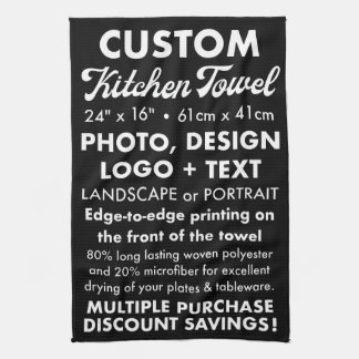 Custom Personalized Tea / Kitchen Towel (Portrait)