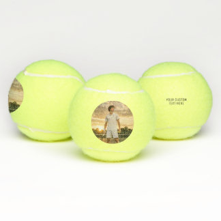 Custom Personalized Tennis Player Photo Balls