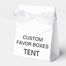Custom Personalized Tent Favour Boxes Blank (White