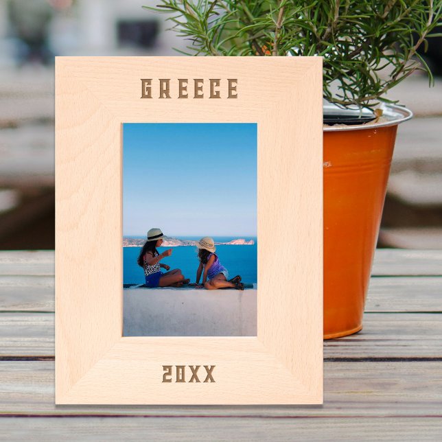Custom Personalized Text Engraved Vacation Picture Etched Frames (Custom Personalized Text Engraved Vacation Picture)