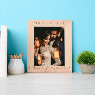 custom Personalized Text for Any Occasion laser Etched Frames