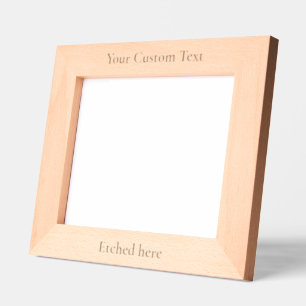 Custom Personalized Text Picture Photo Etched Frames