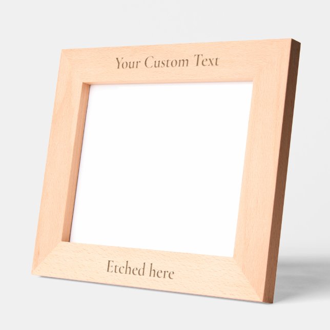 Custom Personalized Text Picture Photo Etched Frames (Left)