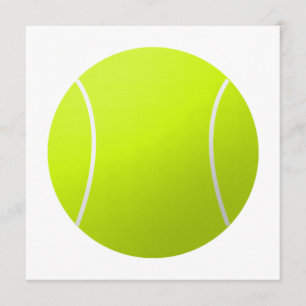 Custom Personalized Text Tennis Ball Square Party Invitation