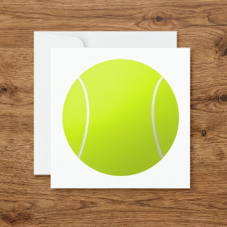 Custom Personalized Text Tennis Ball Square Party Invitation