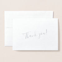 Custom / Personalized Thank You Silver Name