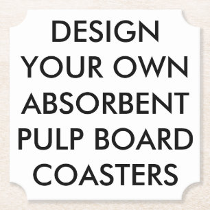 Custom Personalized Ticket Absorbent Coasters