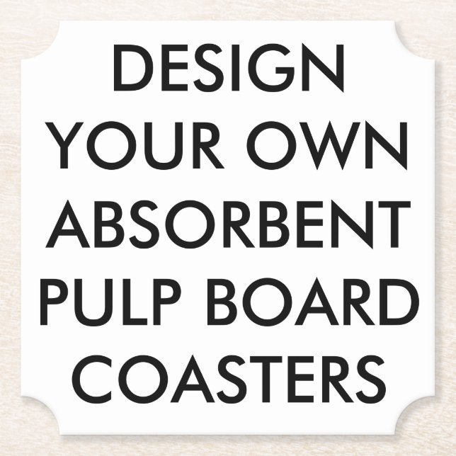 Custom Personalized Ticket Absorbent Coasters (Front)