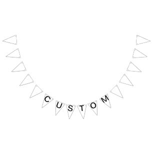 Custom Personalized Triangle Flag Bunting Blank