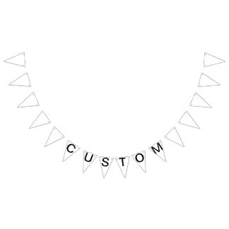 Custom Personalized Triangle Flag Bunting Blank