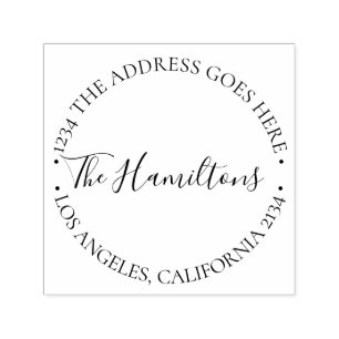 Custom Personalized Typography Self-inking Stamp