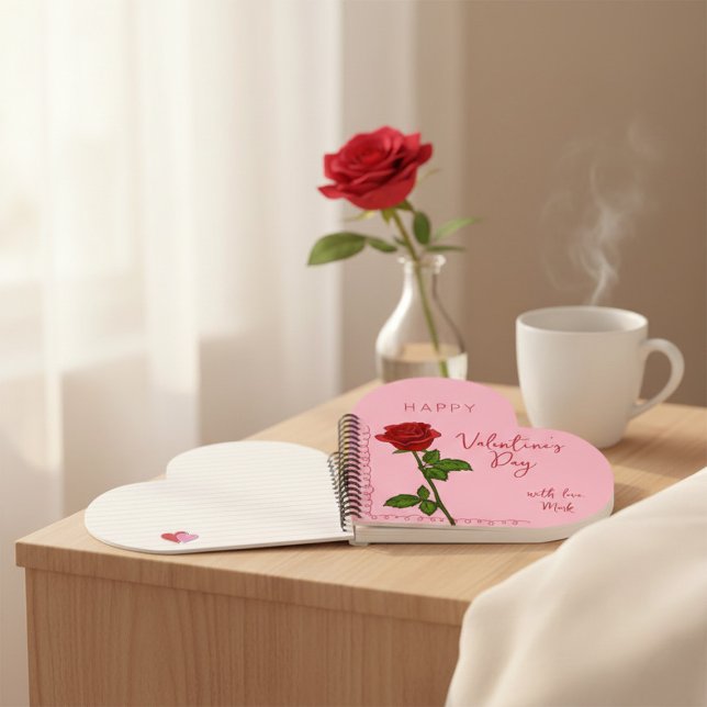  Custom Personalized Valentine's Day Heart-Shaped  Notebook (Creator Uploaded)