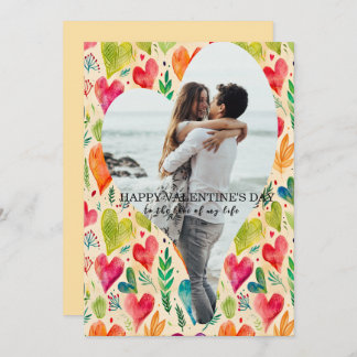 Custom Personalized Valentines Photo Card