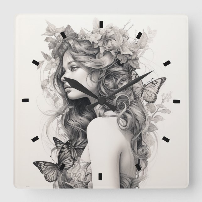 Custom Personalized Wall Clock Add Your Own Photo  (Front)