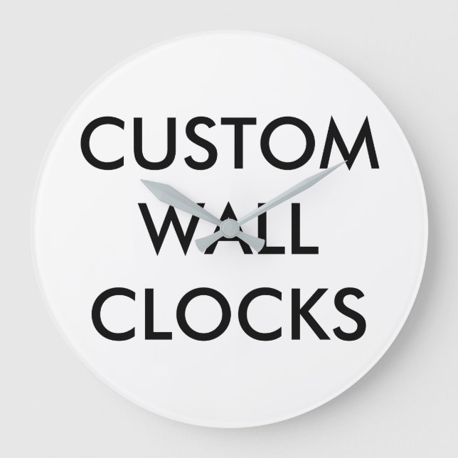 Custom Personalized Wall Clock Blank Template (Front)
