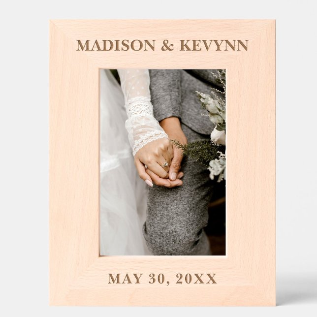 Custom Personalized Wedding Photo Etched Frames (Creator Uploaded)
