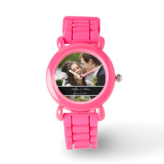 Custom Personalized Wedding Photo Keepsake Watch