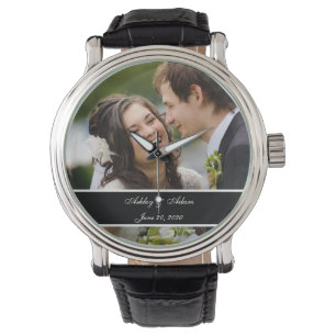 Custom Personalized Wedding Photo Keepsake Watch