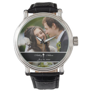 Custom Personalized Wedding Photo Keepsake Watch