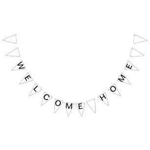 Custom Personalized Welcome Home Flag Bunting