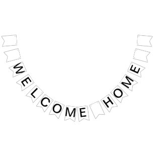 Custom Personalized Welcome Home Flag Bunting