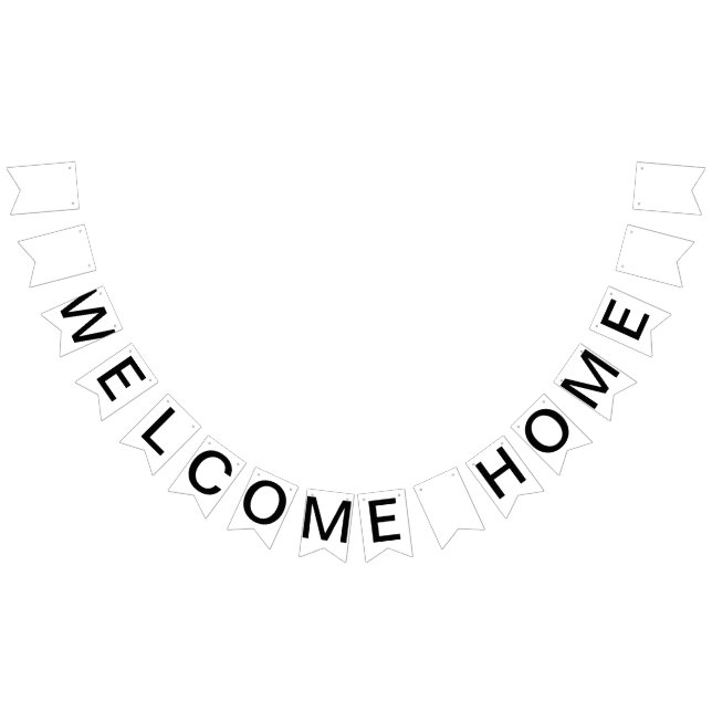 Custom Personalized Welcome Home Flag Bunting (All)